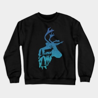 Mountain Deer Crewneck Sweatshirt